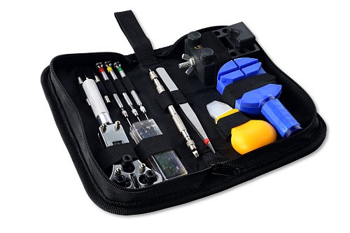 Набор инструментов для ремонта часов в чехле
