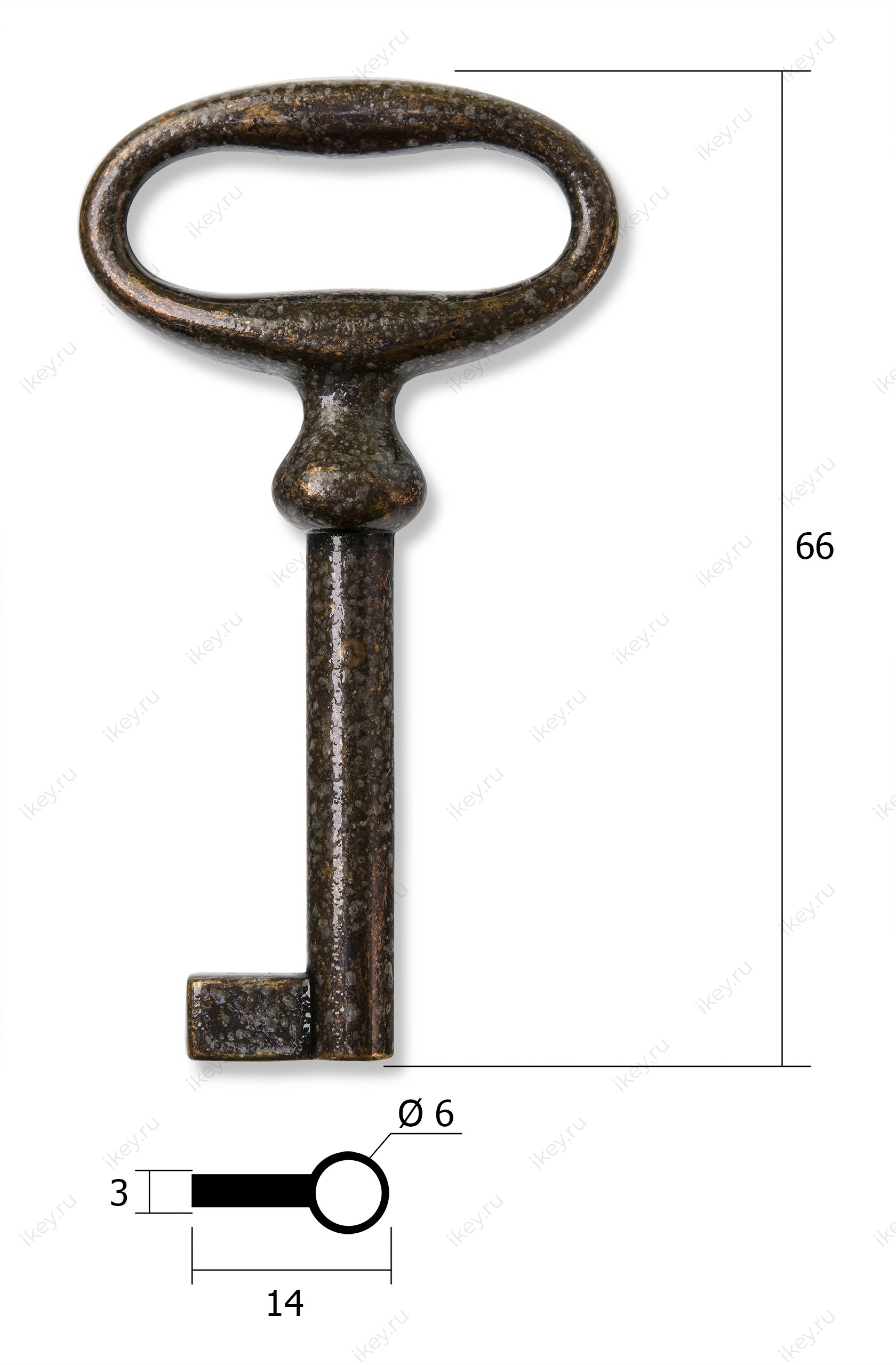 Заготовка ключа для мебели №8 - 1