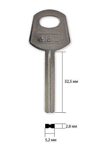 SOLEX квадр. с пазом (33мм)