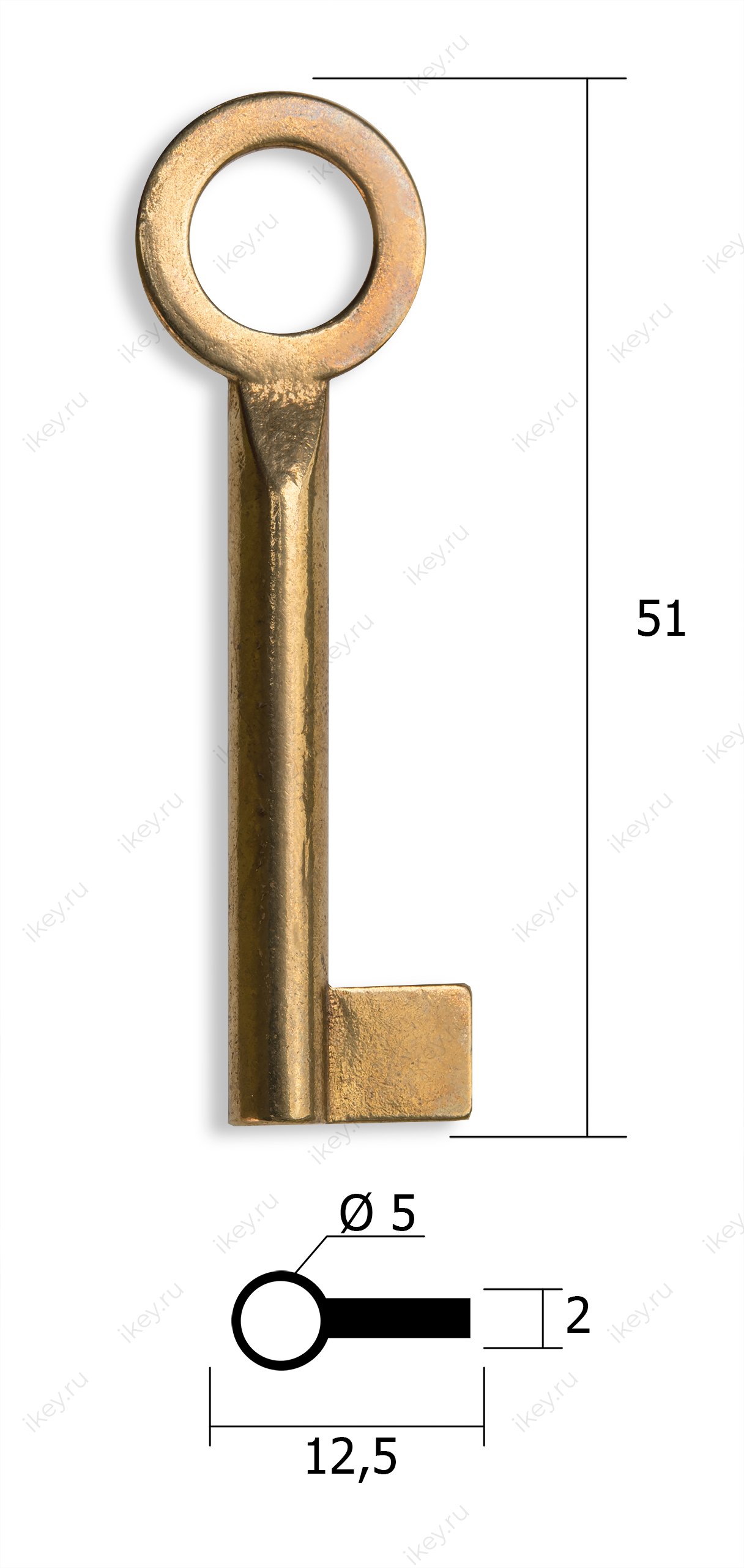 Заготовка ключа для мебели №17 - 1