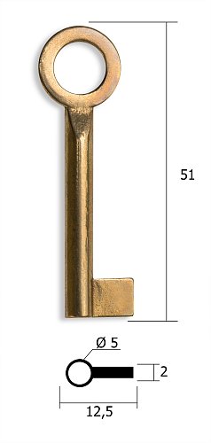 Заготовка ключа для мебели №17