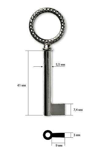 Заготовка ключа для мебели №15
