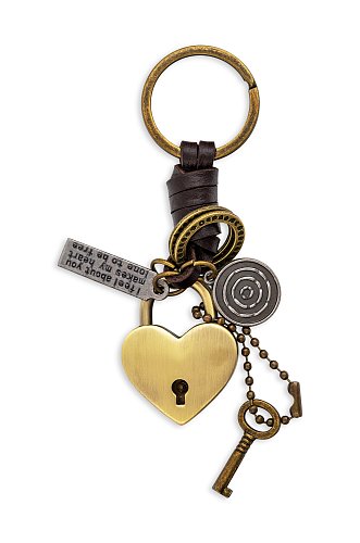 Брелок для ключей - «Сердечный замок»