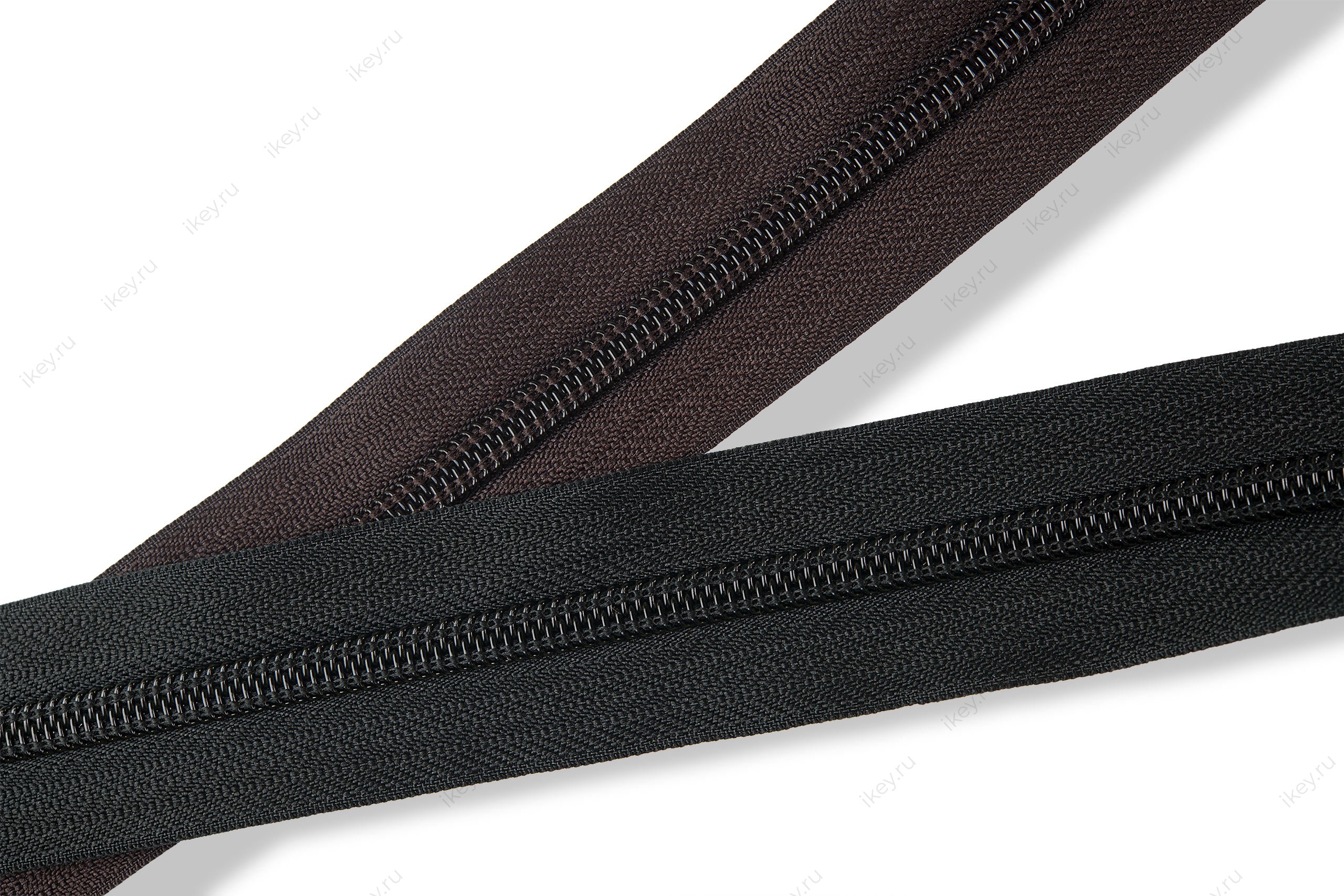 Молния обувная темно-коричневая - 1