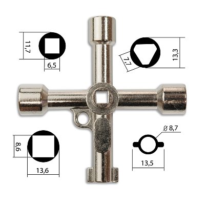 Ключ ж/д проводника Крестовина