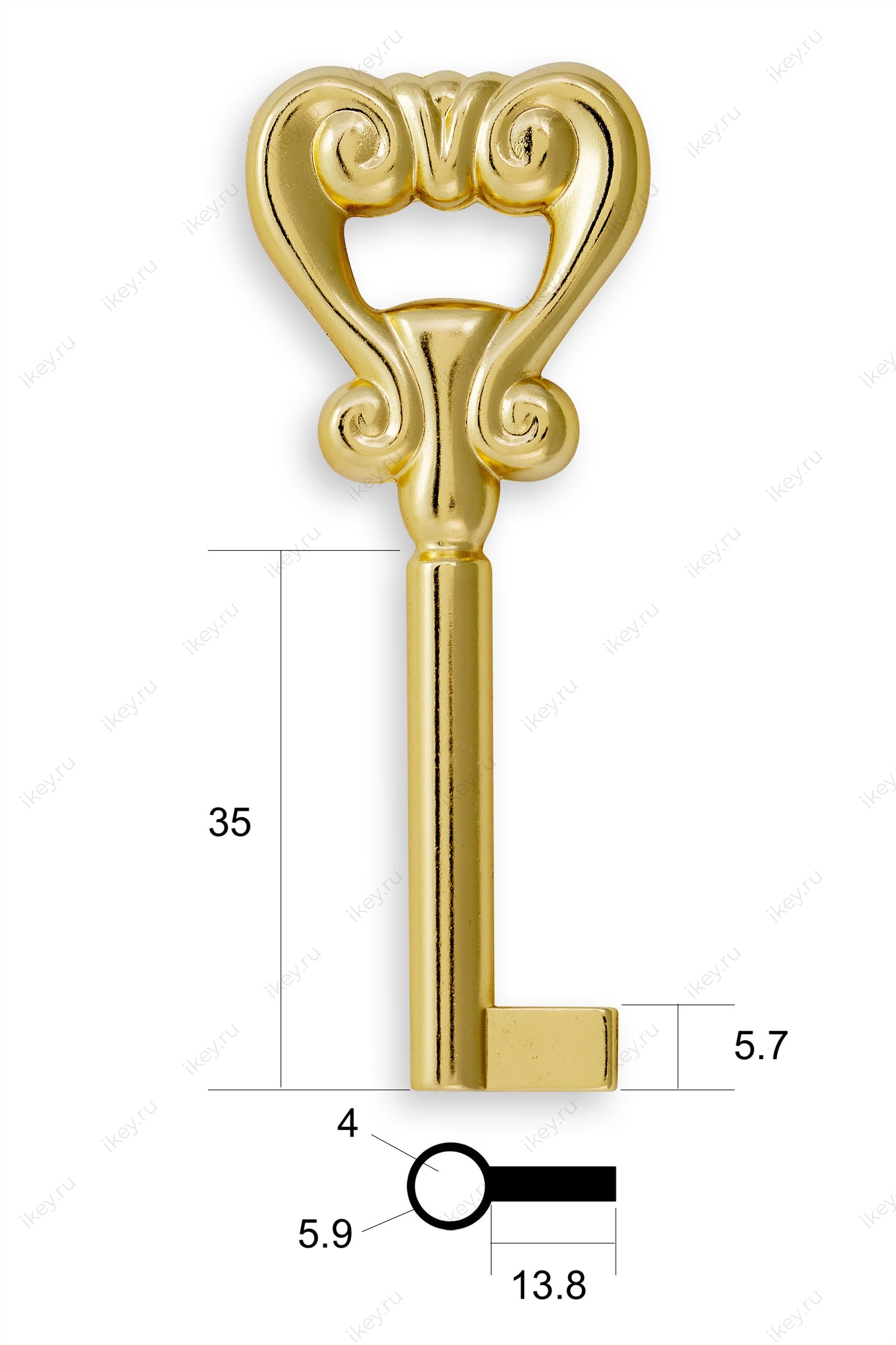 Заготовка ключа для мебели №23 - 1