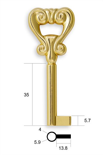 Заготовка ключа для мебели №23