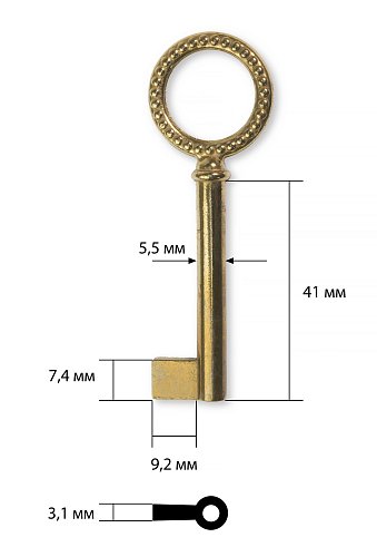 Заготовка ключа для мебели №18