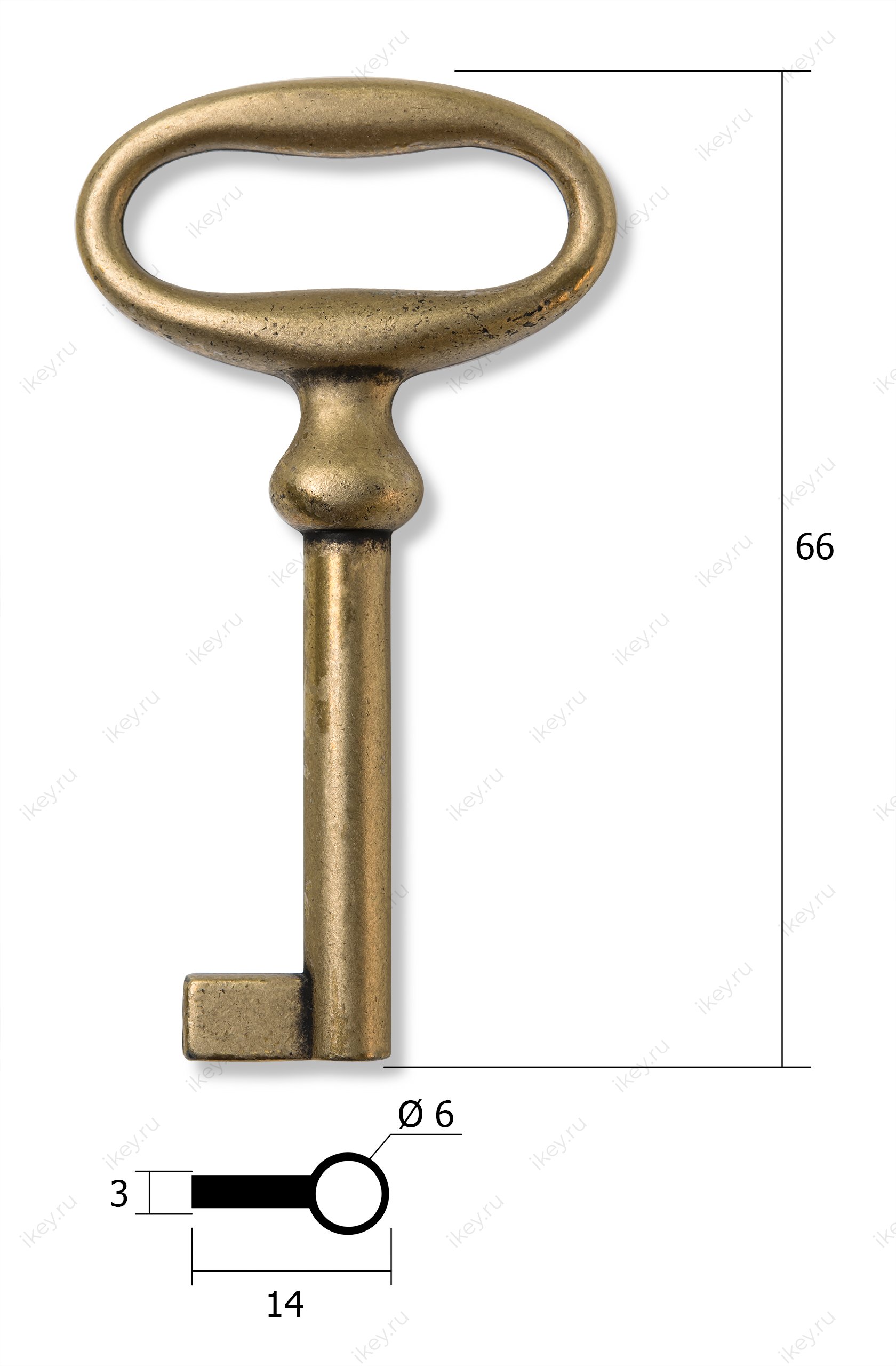 Заготовка ключа для мебели №7 - 1
