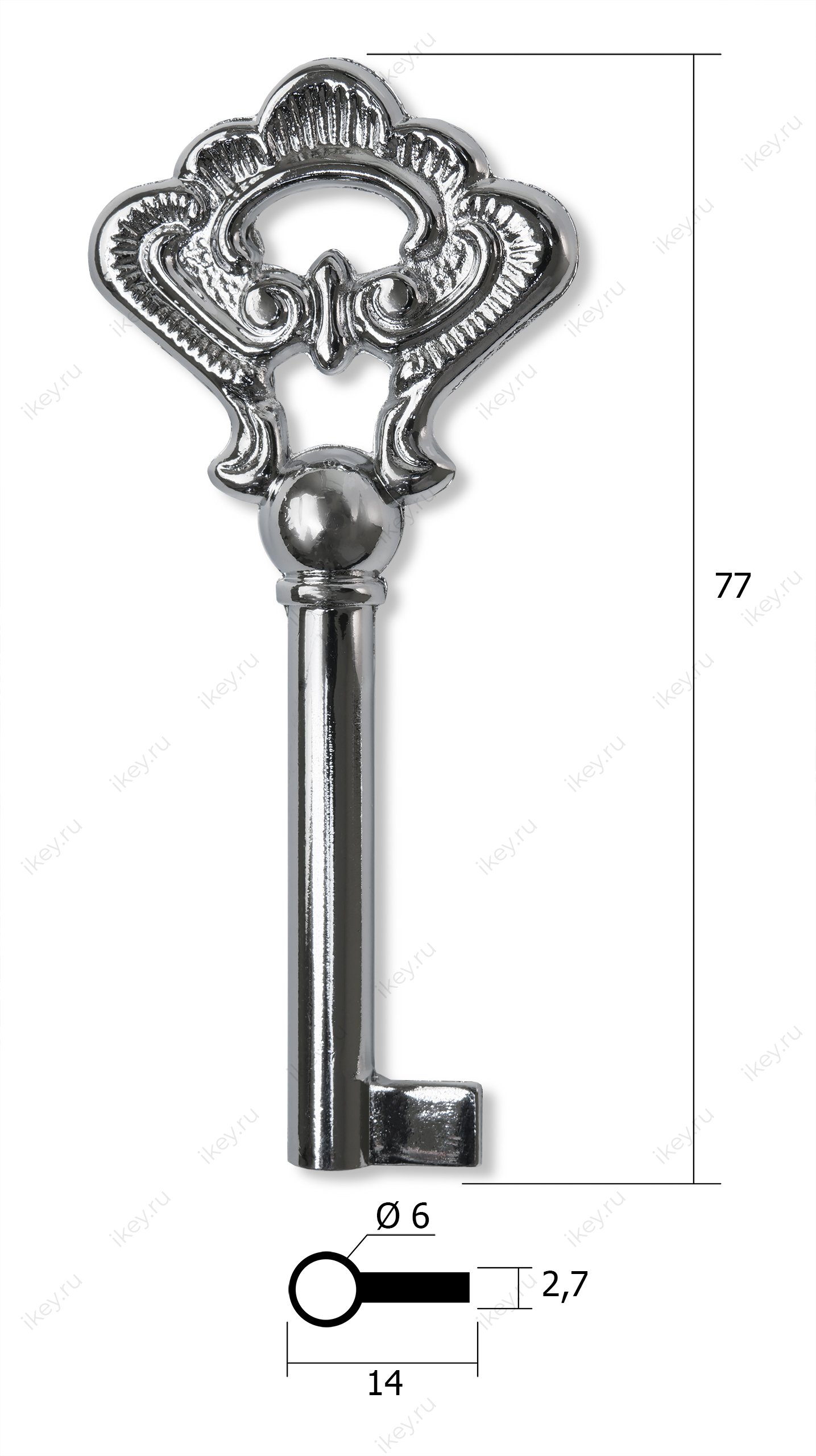Заготовка ключа для мебели №3 - 1