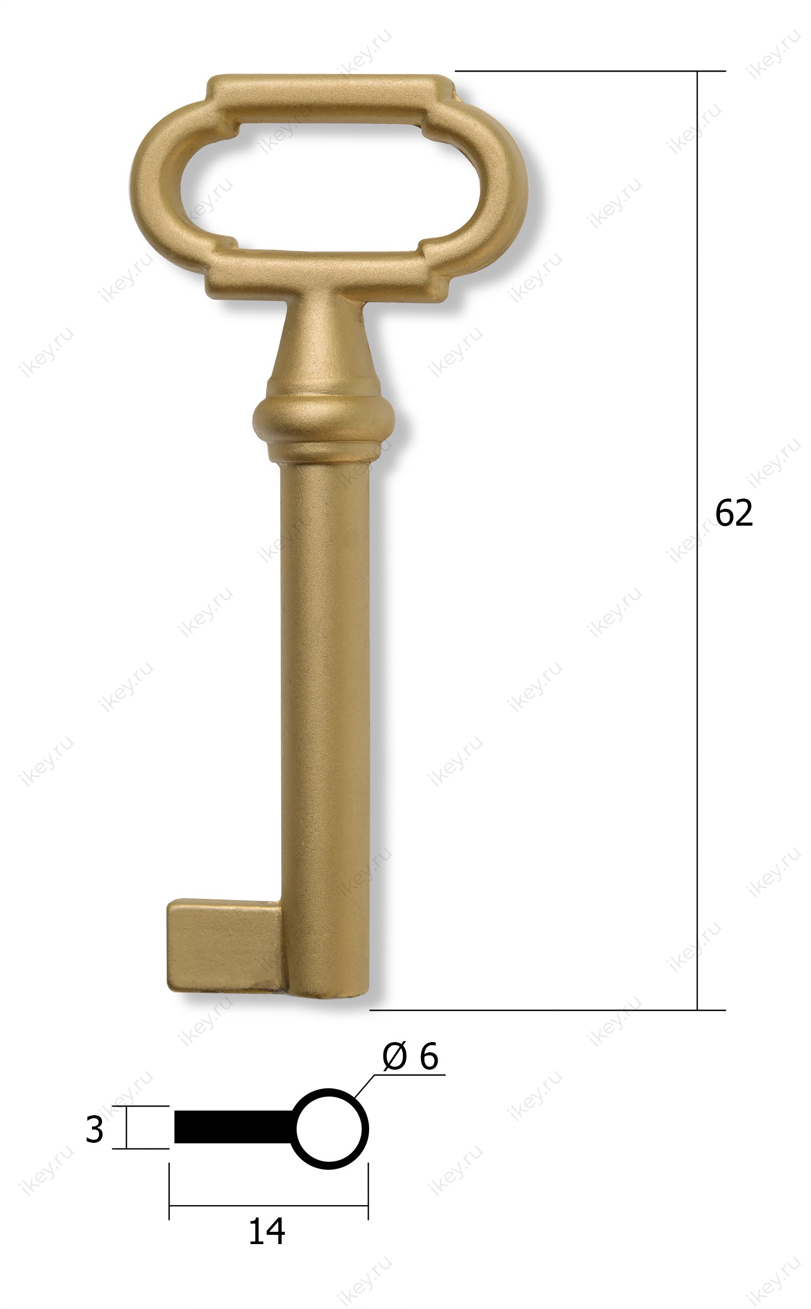 Заготовка ключа для мебели №5 - 1