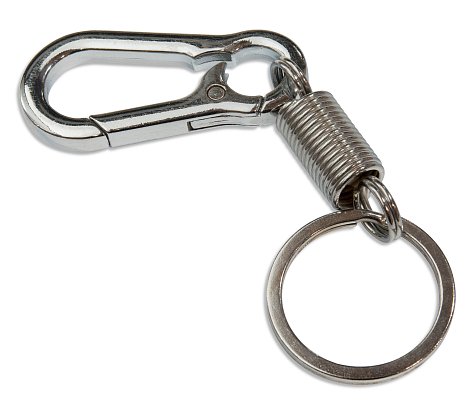 Карабин для ключей с пружиной