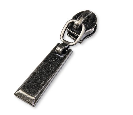 Бегунок для молнии №3 спираль без стопора декоративный