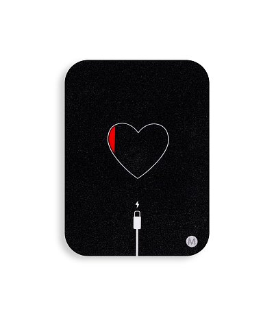 Стикер-самоклейка «Сердце на зарядку» (чип MF-3.2)