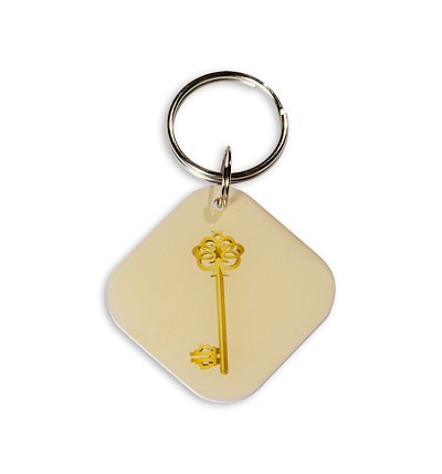 Золотой ключ белый EPOXY чип H2 (уценка)