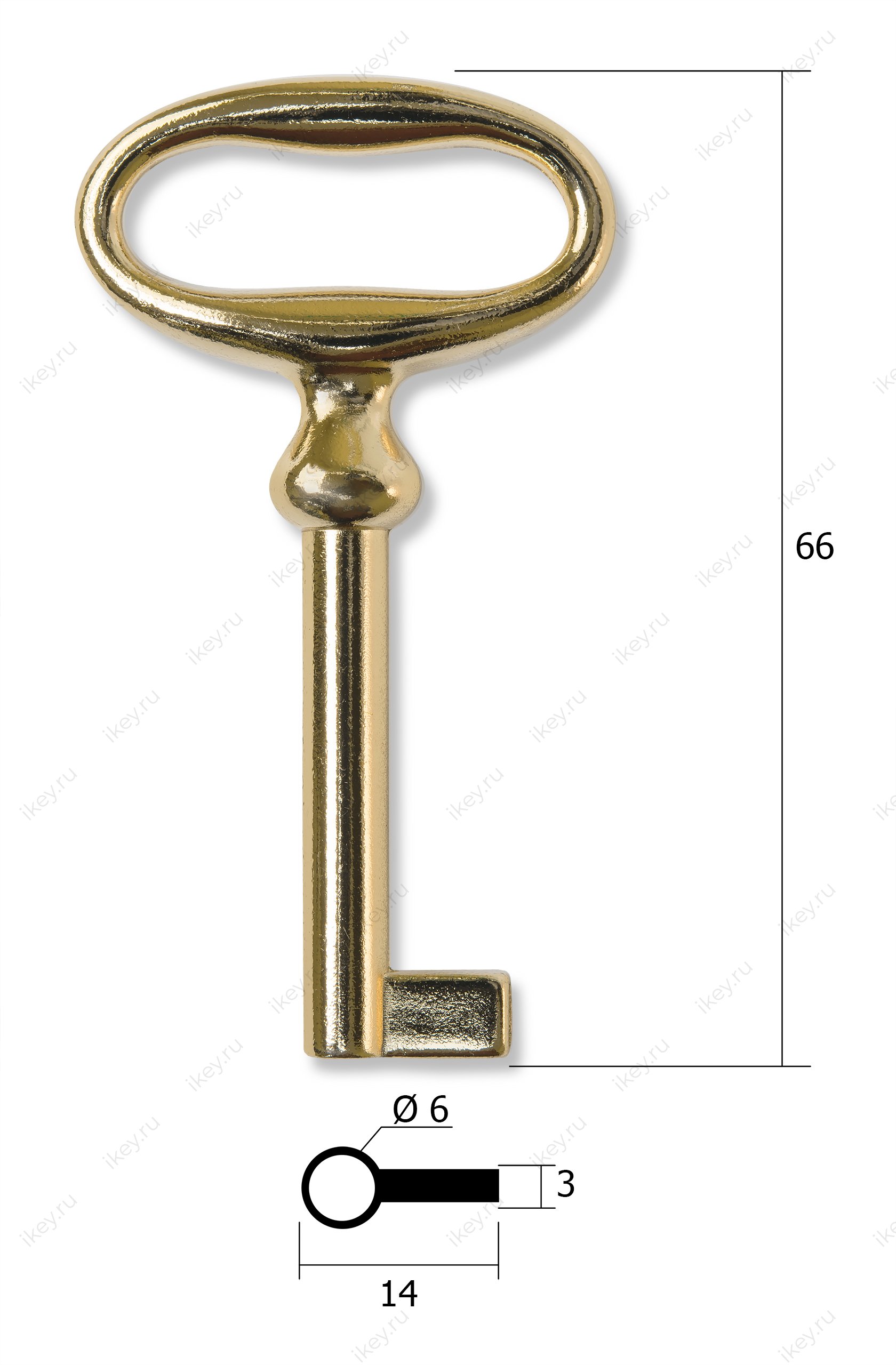 Заготовка ключа для мебели №9 - 1