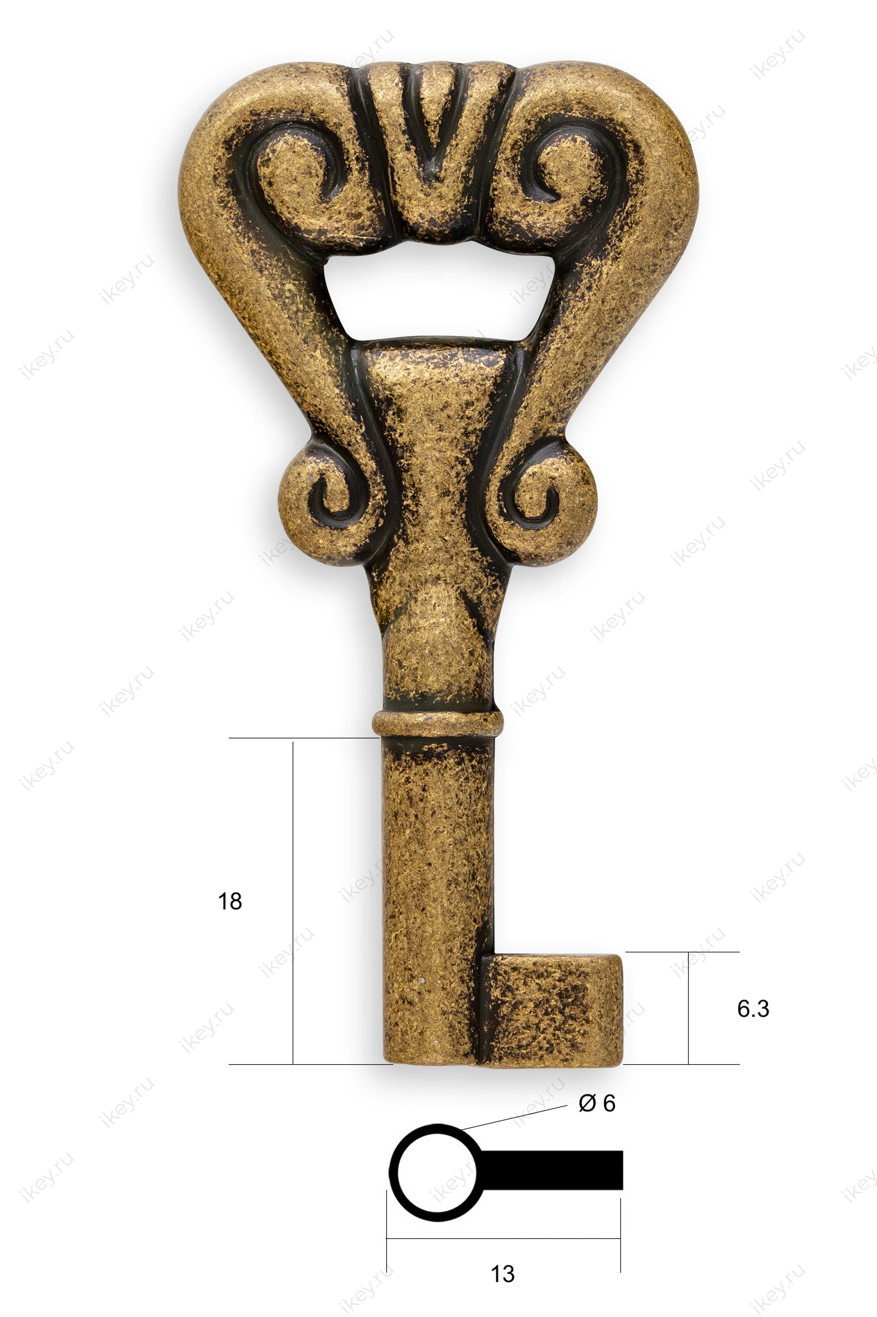 Заготовка ключа для мебели №28 - 1